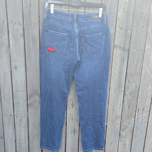 Kate Spade Broome Street Embellished Spadefun Sequin Girlfriend Jeans - Picture 7 of 11